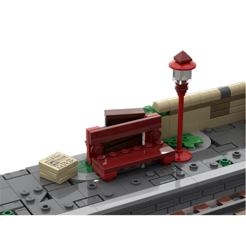 سلسلة مشهد الفيلم الشهير محطة مترو الانفاق MOC الطوب الفني لتقوم بها بنفسك اللبنات تجميع ألعاب البناء لهدايا ألعاب أطفال #3