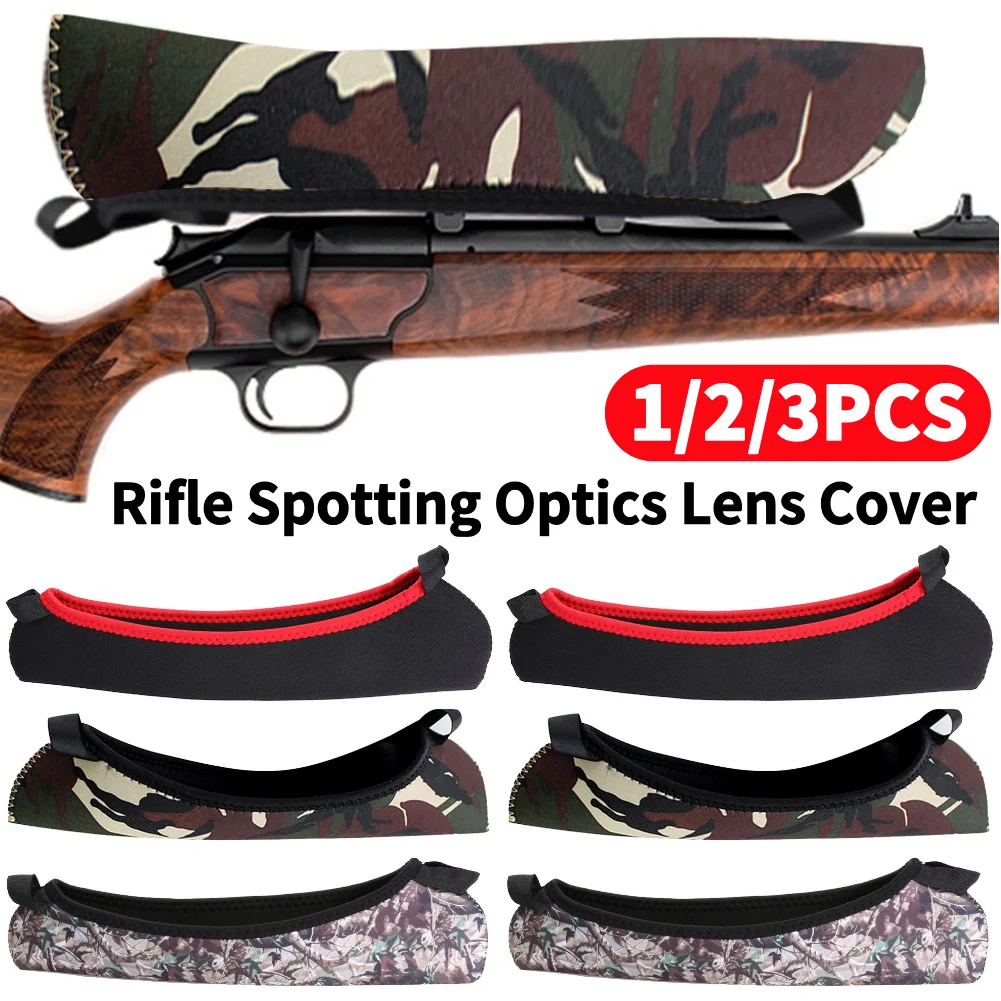 Rifle Scope Cover Dustproof Scope Wrap Cover Pro Camouflage Neoprene Sight Protection Cases Outdoor Hunting Accessories