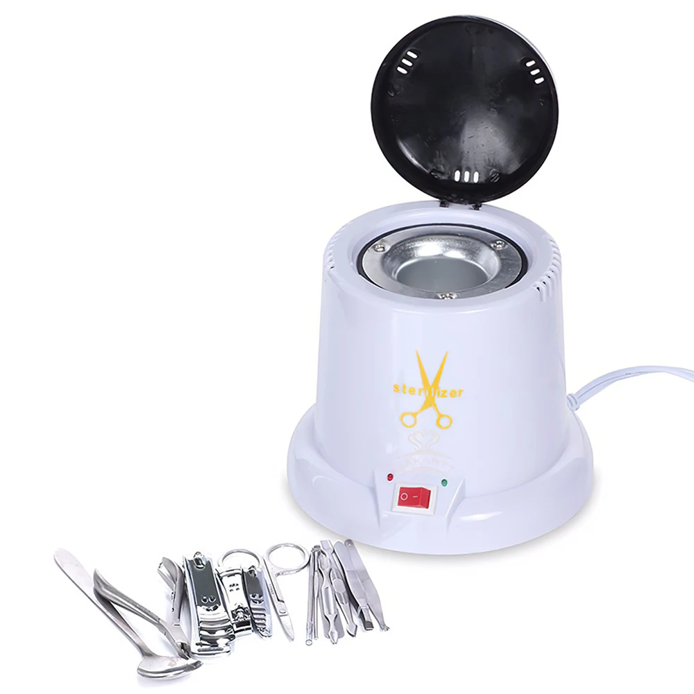 Sterilizer Tray Box Manicure Tool Alcohol Disinfection Box Disinfector Manicure Implement Tool Salon Nail Metal Tools