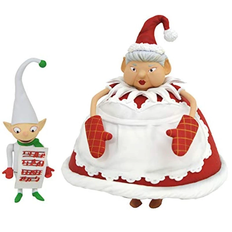 DIAMOND SELECT TOYS The Nightmare Before Christmas Cyclops Mrs Claus Select Action Figure 2 Pack  Collection of Gifts To The Boy