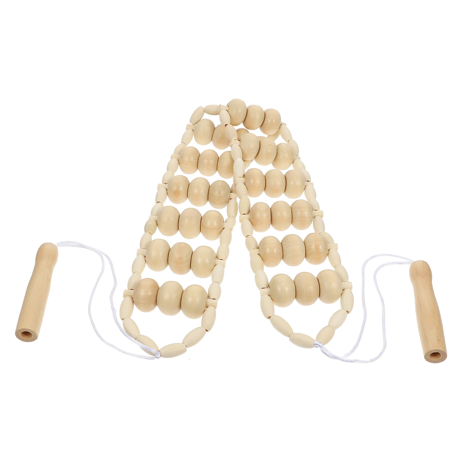 

1pc Wooden Roller Back Massager for Muscle Relief Portable Self Massage Tool Body Sole Fascial Perfect for Gamers Office Workers