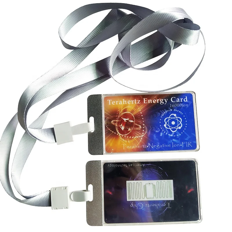 Custom.CAMAZ Negatives 2000 Ion Energy Card Pendant Bio Terahertz Energy Card