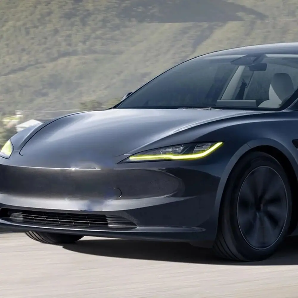 

Suitable for Tesla 2024 model 3 highland modified colorful LED daytime running light golden eye lemon yellow red blue purple