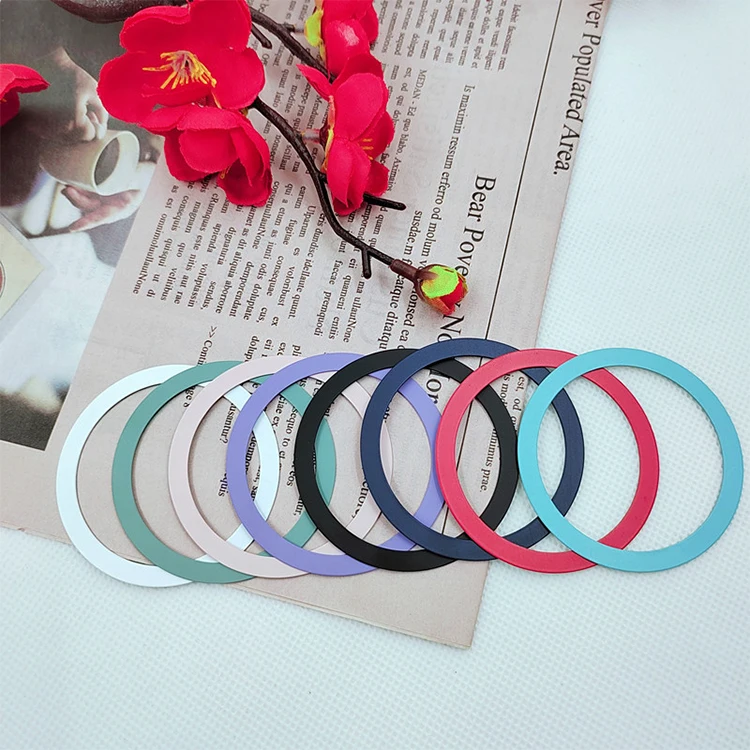 

5 шт. магнитная наклейка металлическое кольцо Magsafe беспроводная зарядка круг зарядный диск магнитные наклейки для iPhone Samsung Xiaomi