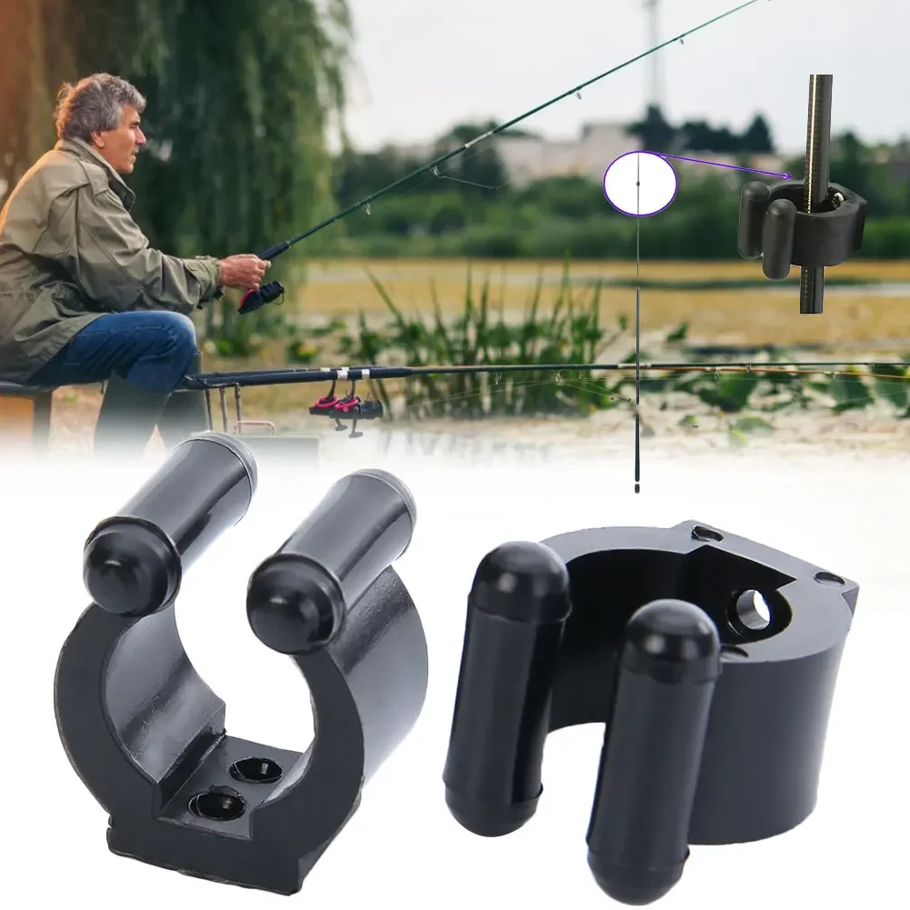 Fishing Rod Holder Stand Storage Rack Tip Clamps Clips Plastic Club Pool Cues Exhibition Fishing Tool