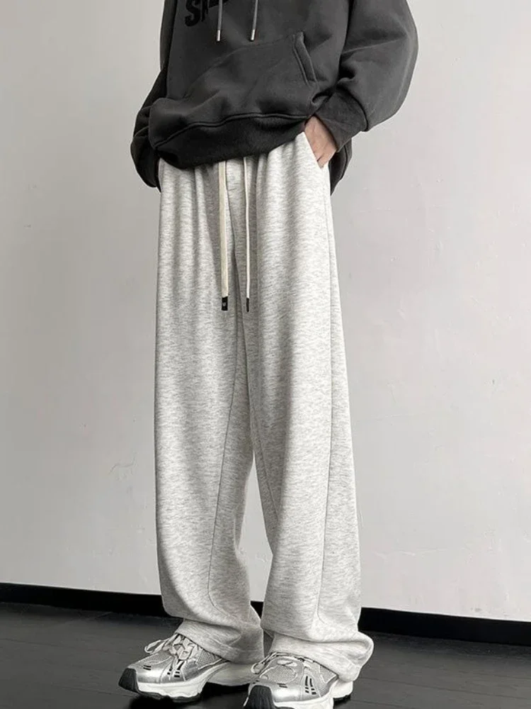 Calças retas para homens baggy plus size streetwear moda 2025 venda roupas baixo preço elegante estética xxxl calças casuais homem