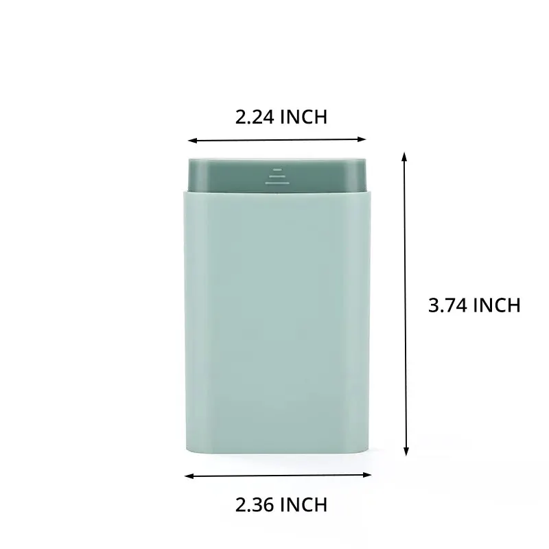 1 Pcs 6 Grids Rectangle Medicine Box Pill Box Vitamins Container Travel Pills Case Storage Capsules Tablets Fish Oils Plastic Bo