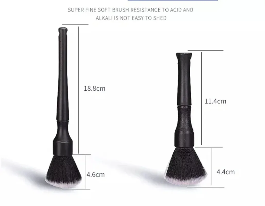 Car Detailing Brush Set Soft Fiber Interior Cleaning Kit Electrostatic Dust Removal Tools Car Wash Accessories Detailing Brushes view 6