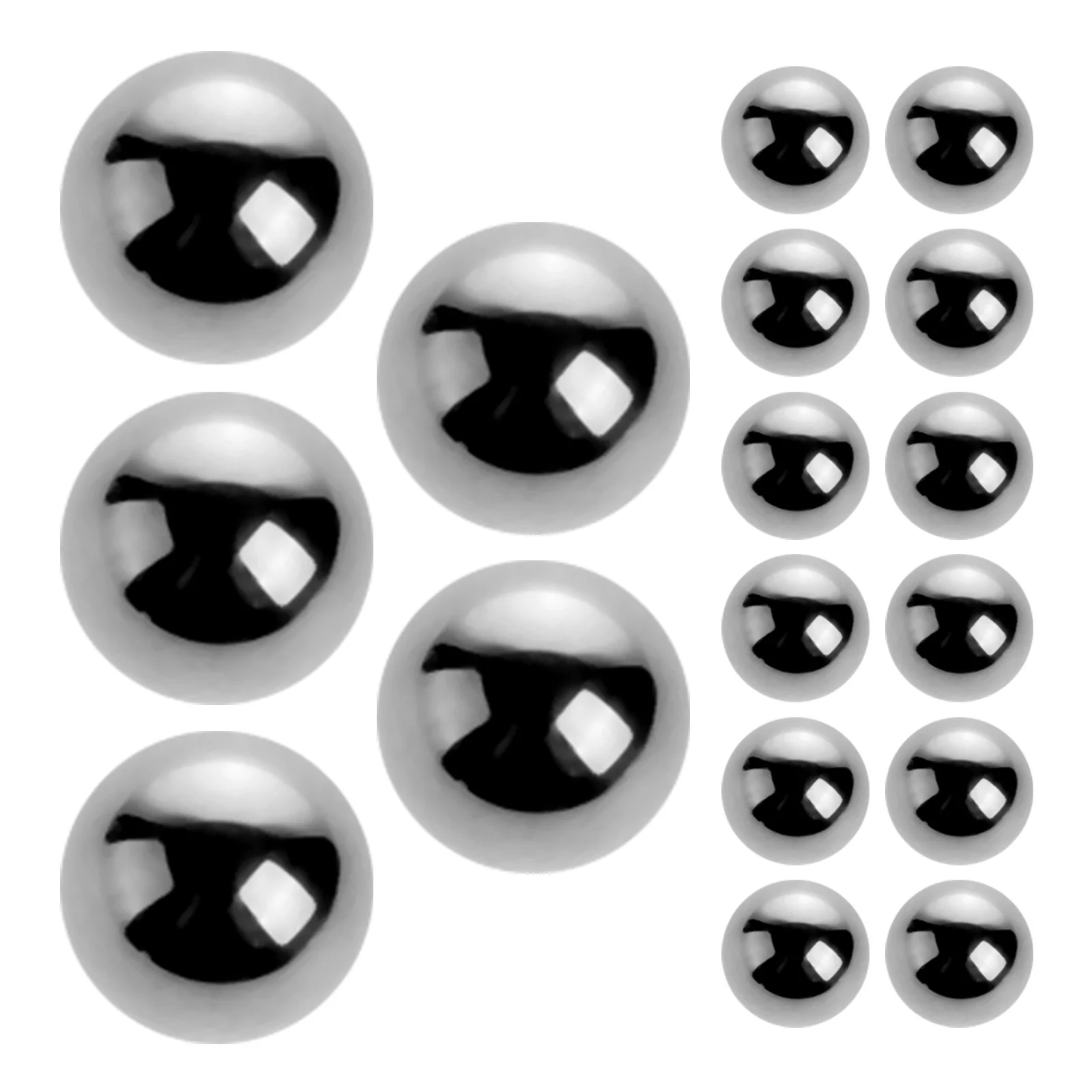 20 Pcs Steel Ball Tattoo Bottle Stirring Beads Travel Paint Balls Magnetic Mixing for Nail Polish