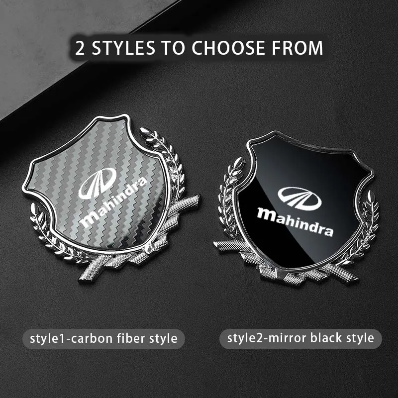 Car Side Modification Sign Triangular Metal Sticke For Mahindra Pick Up xuv500 llave Completa Kuv 100 XUV300 200 Accessories DIY