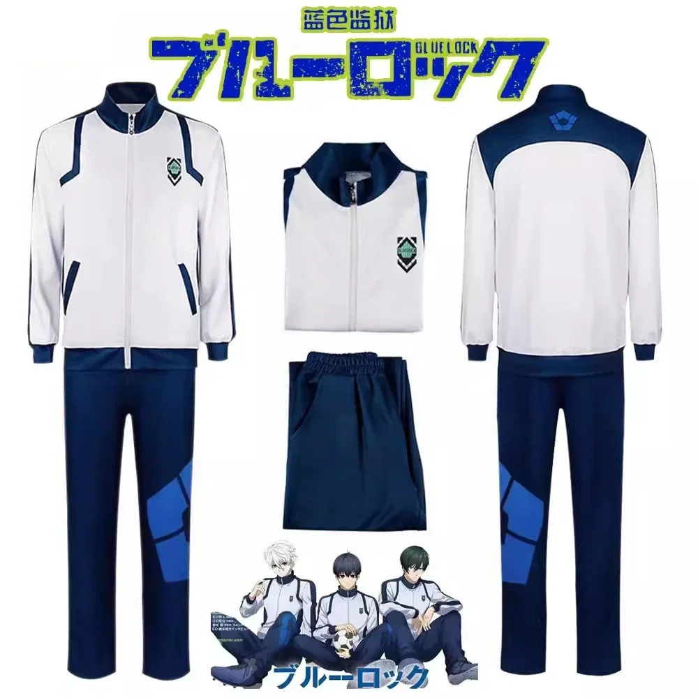 

Blue Lock Reo Nagi Bachira Isagi Chigiri Cosplay Costume Zip Sportswear Tracksuit Sweatshirt Hoodie Halloween Carnival Clothes