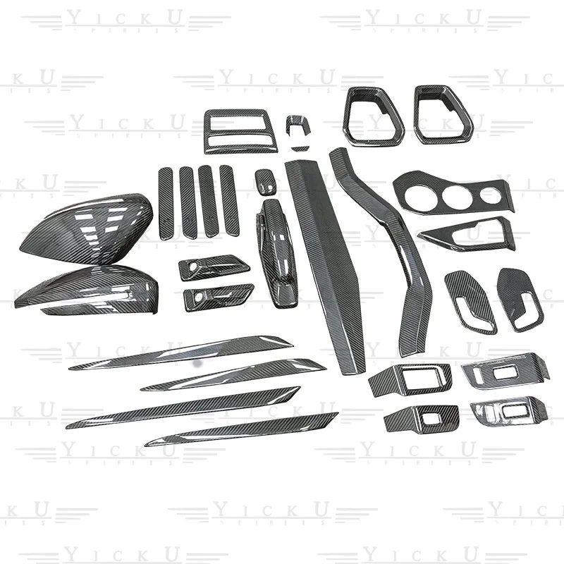 

Dry Carbon Fiber Interior and Exterior Trim air Outlet Patch Central Control Gear Shift Cover 21-23 Suitable forZEE KR 001