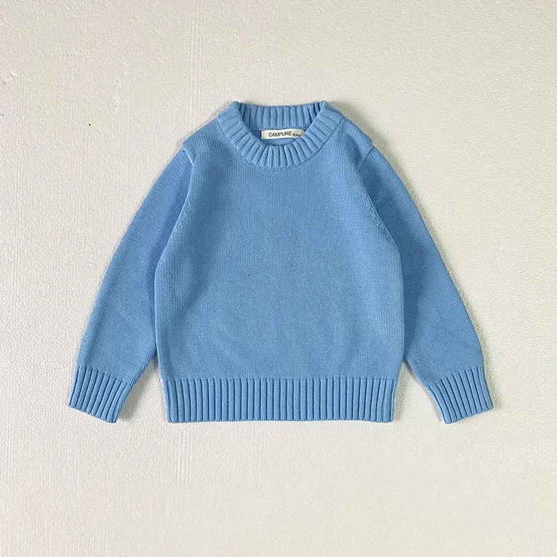 Herbst Kinder Pullover Kinder Strick tragen Kinder Strick pullover Tops Winter Baby Mädchen Jungen Kleidung Baumwolle Langarm Strickwaren