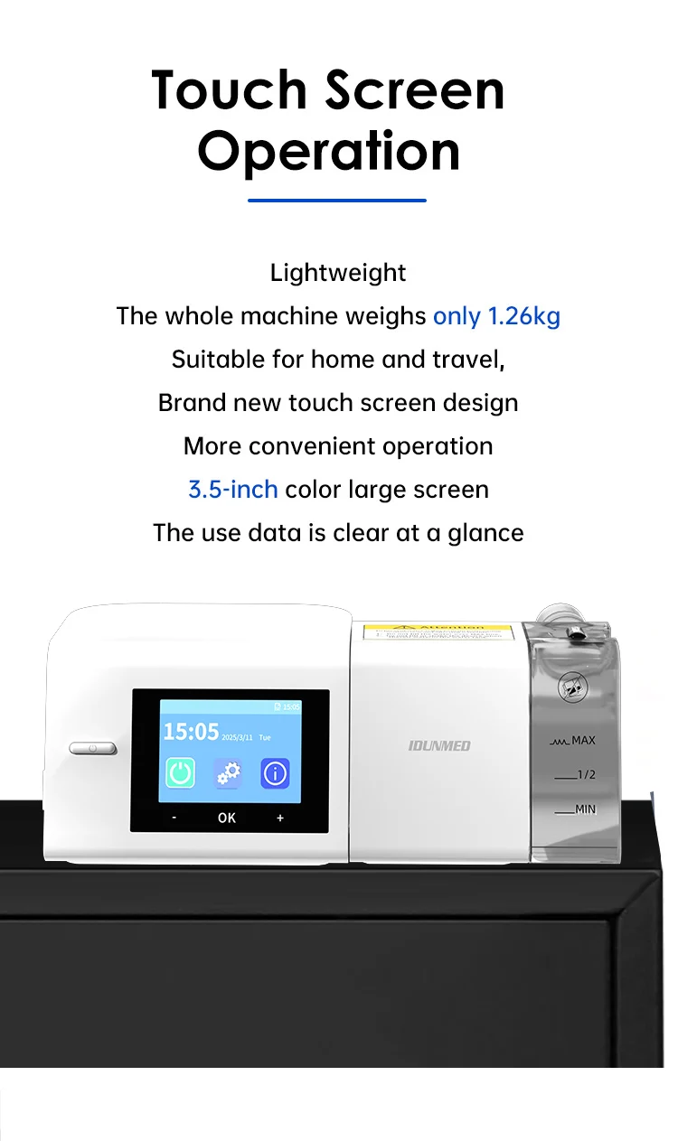 AS100A Auto CPAP Machine for Sleep Apnea, Portable Anti Snoring Ventilator with Humidifier & 2 Masks,Medical Grade COPD