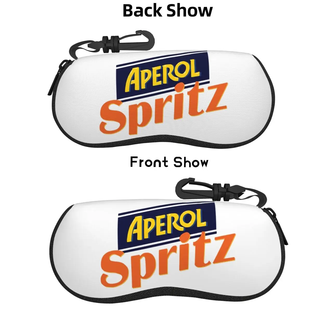 

Aperol Spritz Shell Glasses Case Portable Sunglasses Box Women Men Soft Eyeglass Bag Pouch