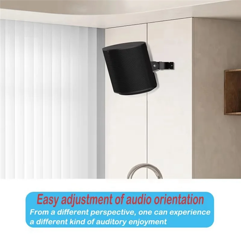 

ABGB-2PCS Wall Mount Bracket For Sonos Era 100, Wireless Speaker Space Saving Smart Home Metal Wall Stand Holder