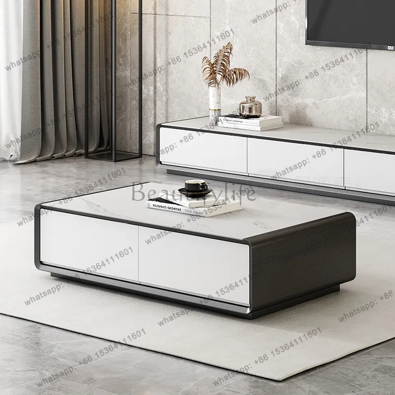Factory Direct Sales Modern Living Room Coffee Table Decoration Luxury Nordic Designer Coffee Table Minimalist Unique Mesa Auxil