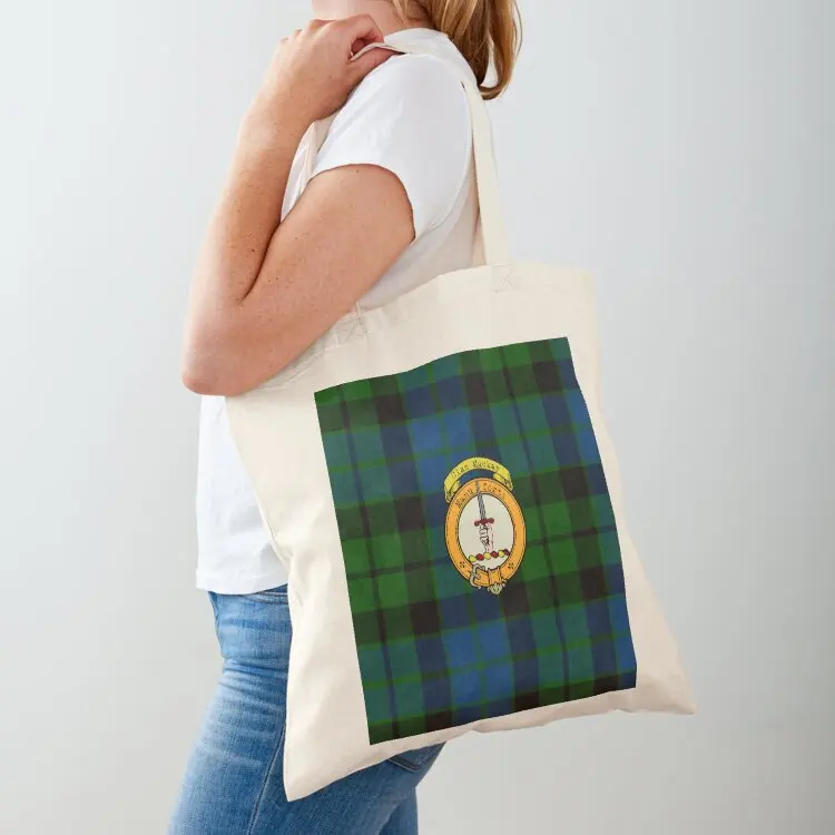 

MacKay Scottish Tartan and Crest Tote Bag bags for women sac pour femme Women's bag eco bag folding