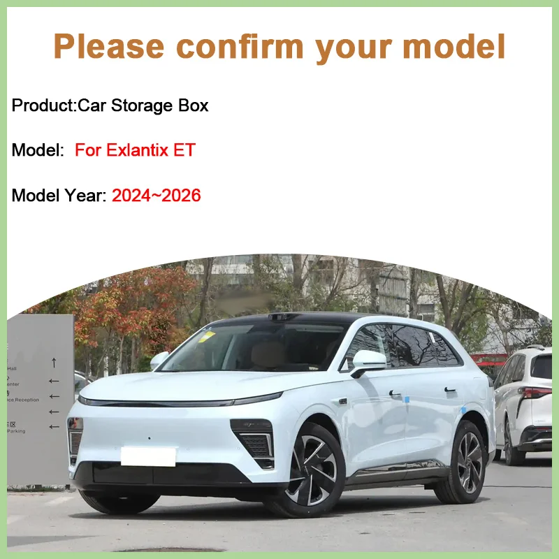 For Exlantix ET 2025 Exeed Sterra ET 2024~2026 Behind Central Control Screen Storage Box Car Armrest Storage Box Car Accessories