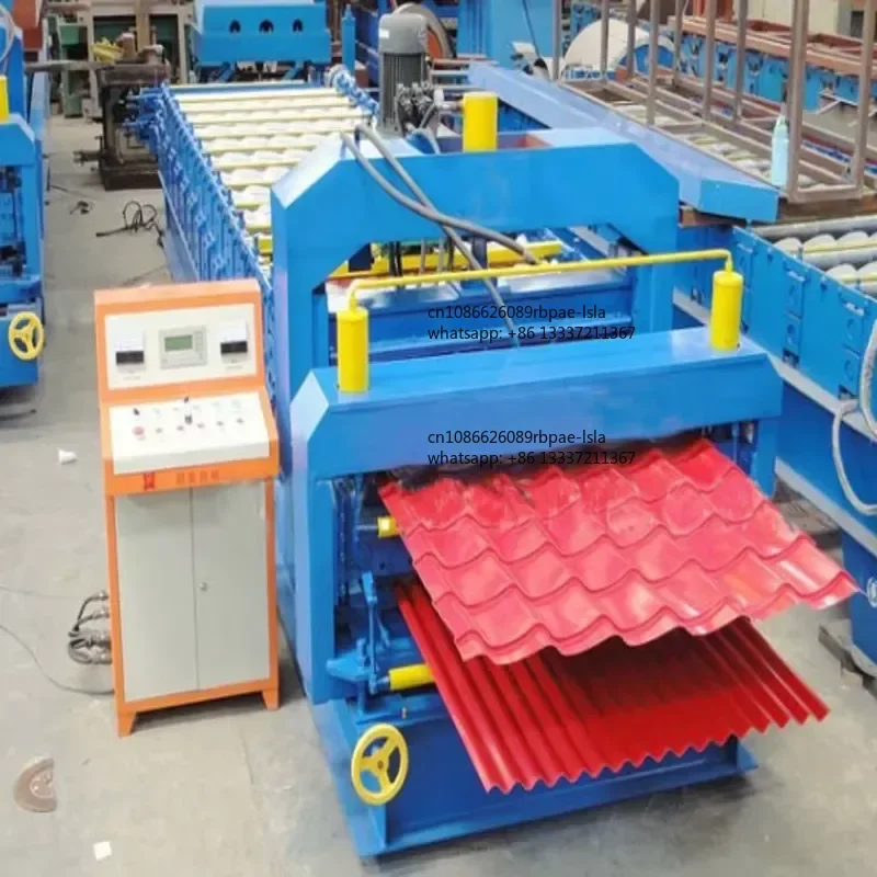 Automatic Portable Metal Roofing Double Layer Steel Panel Step Tile Standing Seam Corrugated Sheet Roll Forming Machine CNC