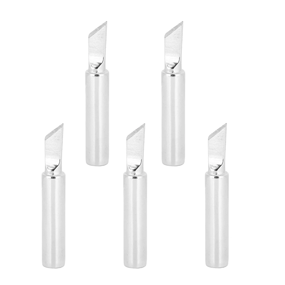 5pcs 900M‑T‑1.5K Copper Soldering Iron Tips Heads Replacement Tools for Lead‑Free Welding