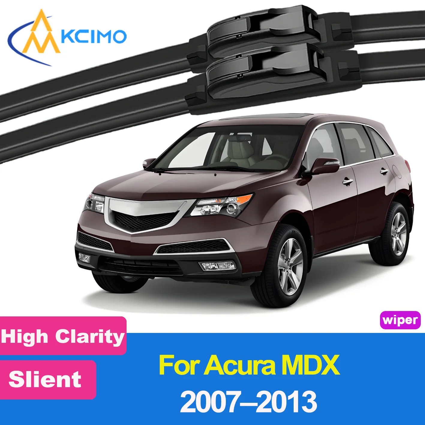 

2PCS New Front Windshield Wiper Blade for Acura MDX YD2 2007-2013 Front Windshield Auto Wipers Blade Accessories 2013 2012 2011