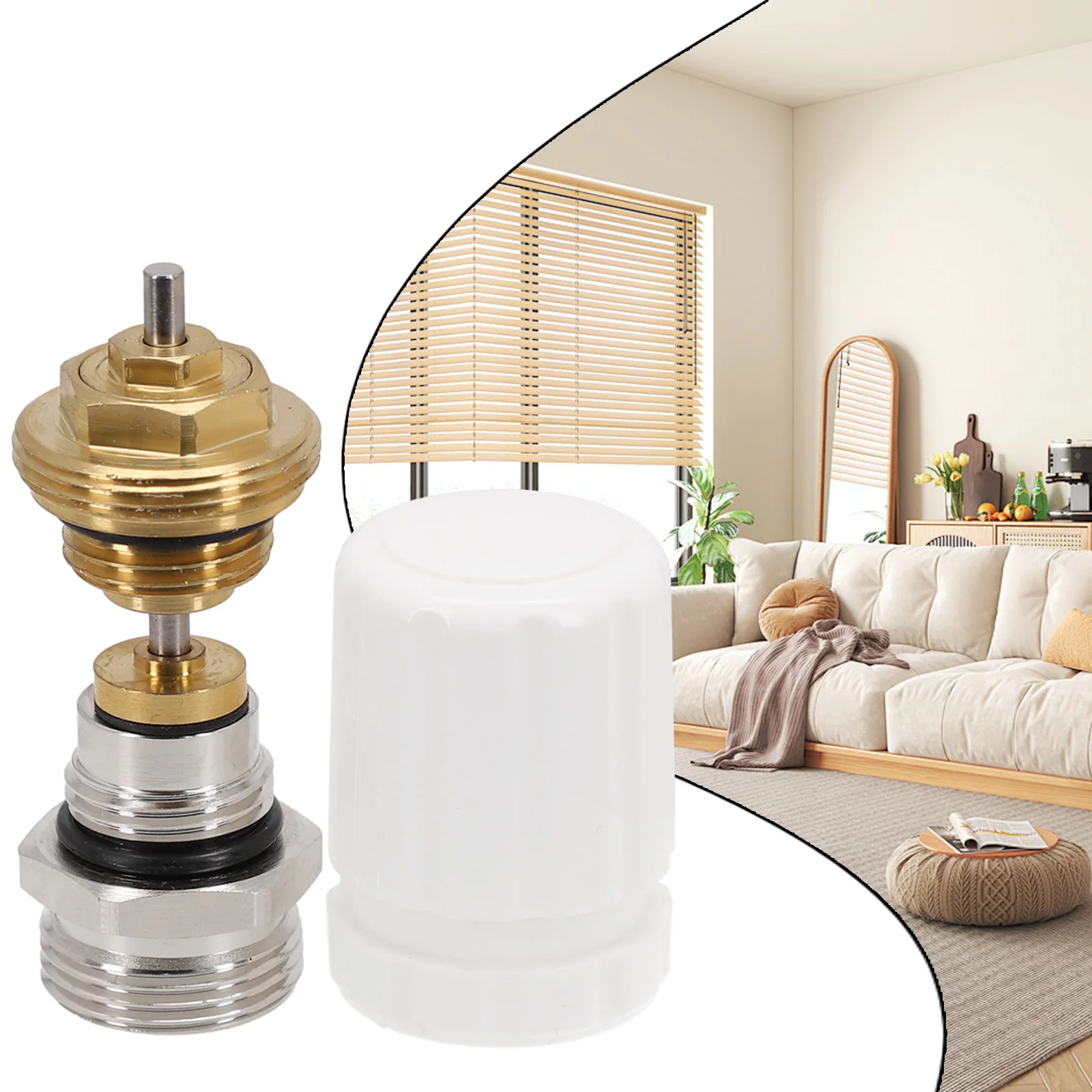 Circuit Distributor Valve Insert Durability for durable Brass For Valve Insert G1/2xG3/4 Heating Circuit Distributor