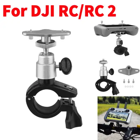 Bike Bicycle Motorcycle Handlebar Bracket Mount Holder for DJI RC RC2 Remote 360 Degree Rotation Bicycle Bracket Holder