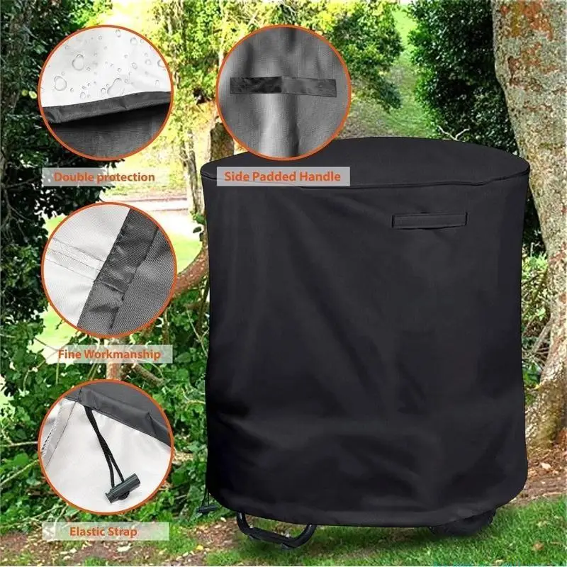 

581C 210D Oxford Cloth Chipper Shredders Mulcher Cover for Wood Chipper Shredders Mulcher and Leaf Mulcher(33"x43")