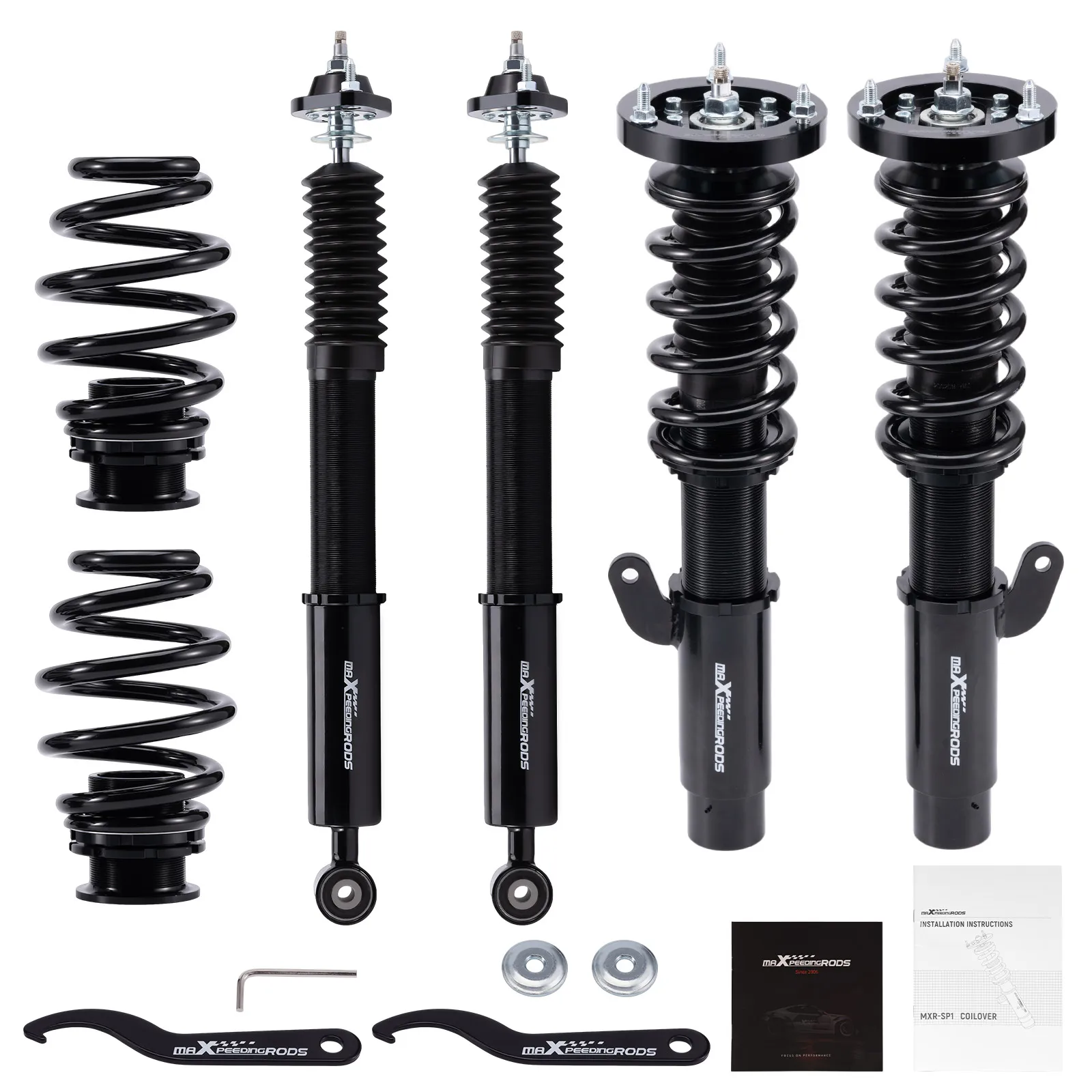 24 Level Damper Coilovers Kit For Bmw 3 Series 323i 325i 330i E46 1998-2005 RWD Shock Absorbers Springs Suspension