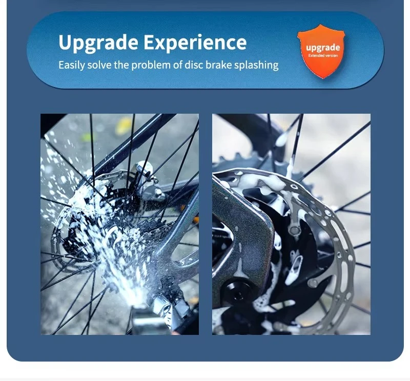 Fahrrad-Reinigungsschutz PVC-Kettenölspritzschutz Scheibenbremsen-Rotorabdeckung für MTB Mountainbike Straßenfahrrad Reparatur Wartung – Detail 7
