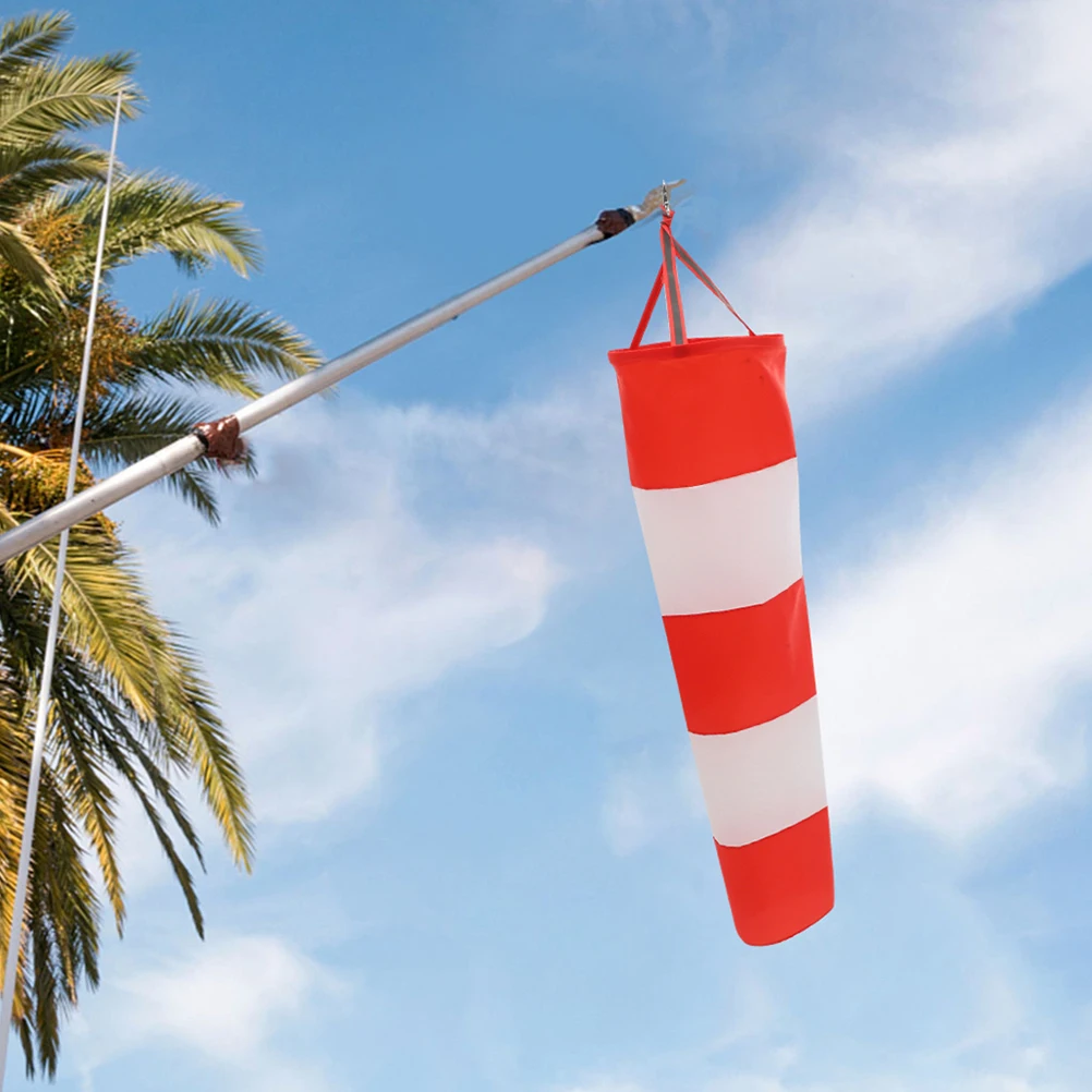 

Windsock Outdoor Heavy Duty Rainproof Fast-Drying Wind Direction Indicator With Reflective Strips For Garden Yard Patio Decor
