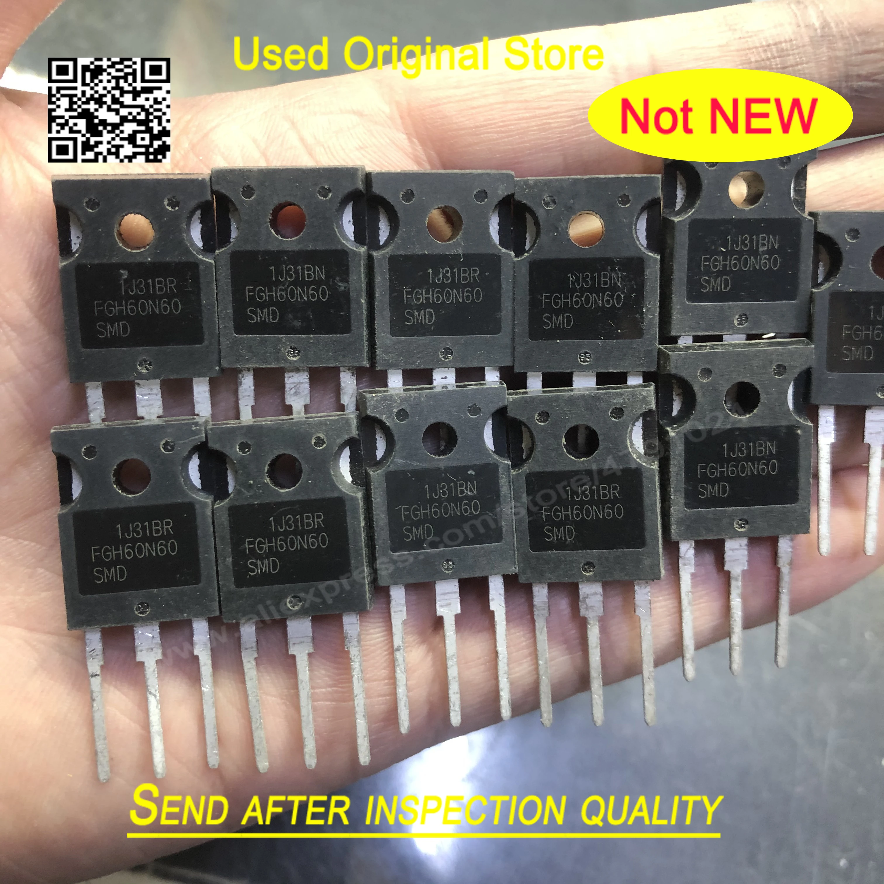 Used original 10pcs FGH60N60SFD FGH60N60UFD FGH60N60SMD FGH60N60 TO-3P In stock