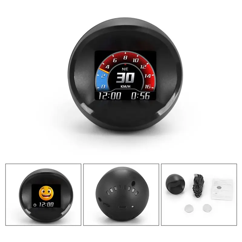 【Top Sale !!】Universal GPS Car Head Up Display HUD 5V USB Connection Vehicle Speedometer Dynamic Speed Meter Mileage Altitude Ti
