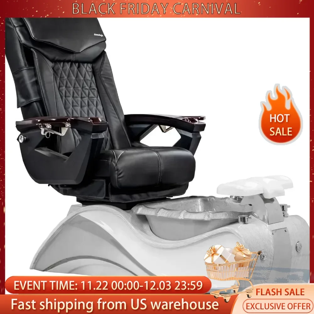 Pedicure Chair 18-LX with Discharge Pump Stylish Pedicure Tub with Pipe-Less Magnetic Jet, 250 Pounds Trim  Pedicure Chair