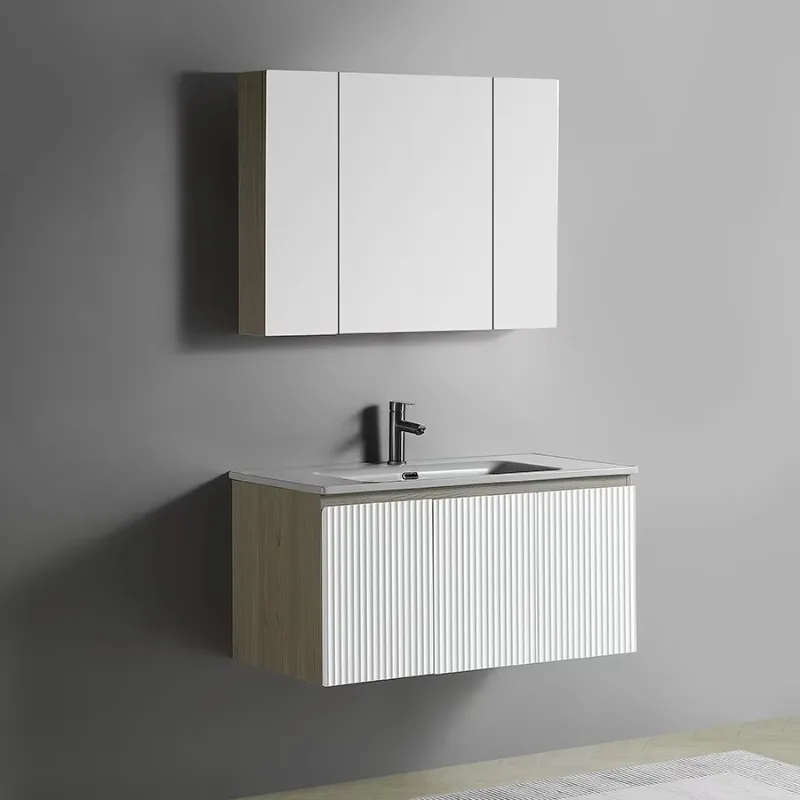 Rectangular cabinet dresser wash basin art design