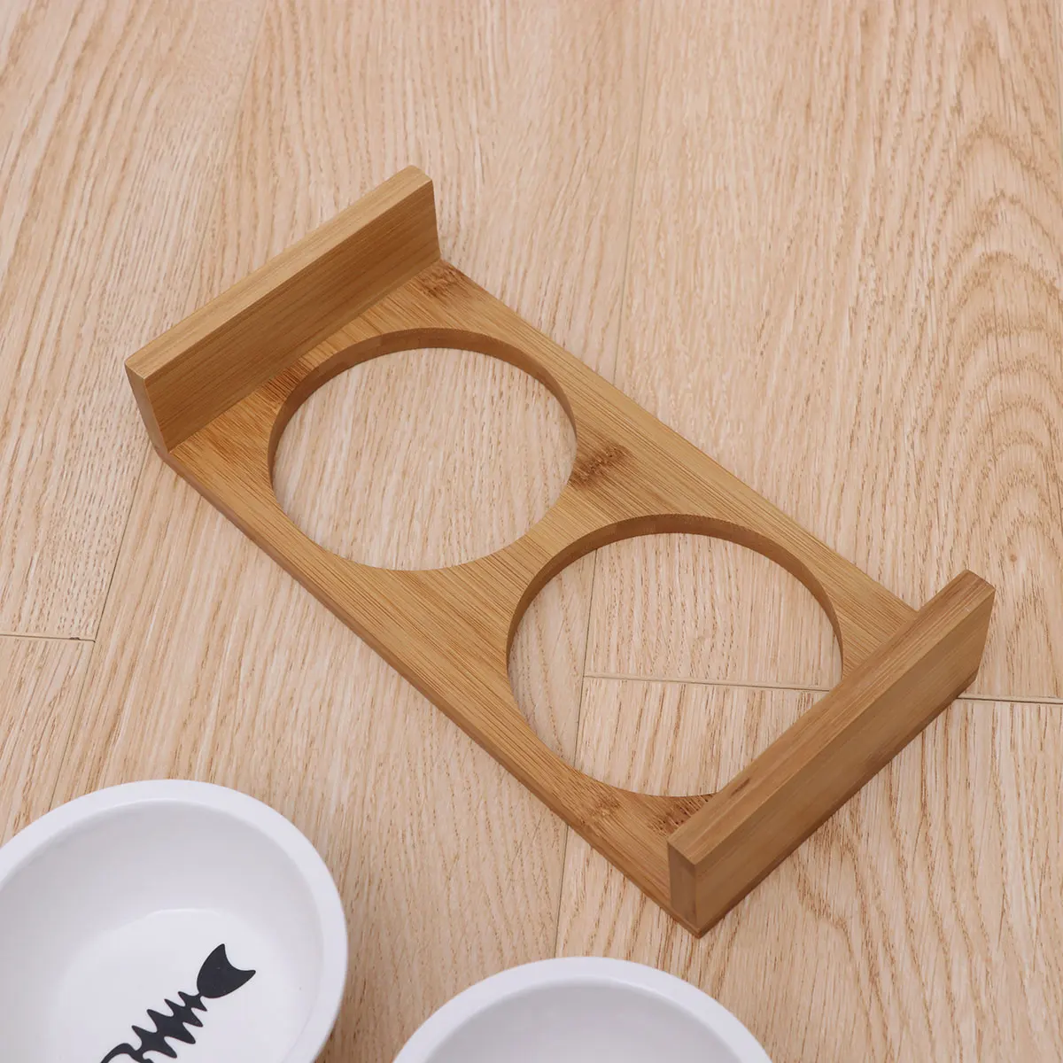 

dual pet bowl dual dog feeder dog feeder bowl dual dog food bowl Random Style