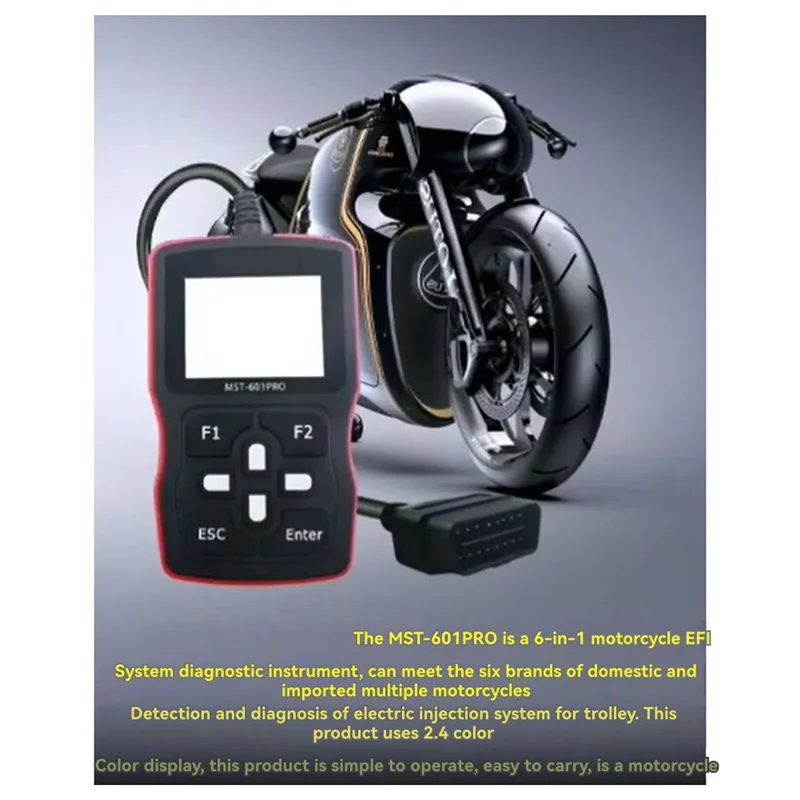 

MST-601Pro Декодер диагностического инструмента для мотоцикла Suzuki Yamaha Honda 6 в 1, устройство обнаружения мотоцикла