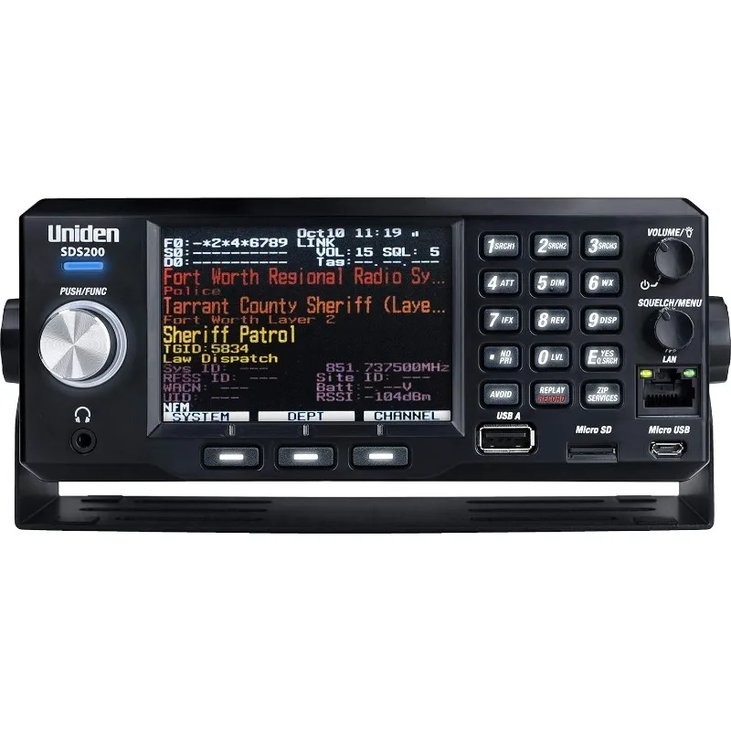 SDS200 صحيح I و Q ، SDS200™TrunkTracker X Base ، ماسح رقمي محمول أداء رقمي لا يصدق