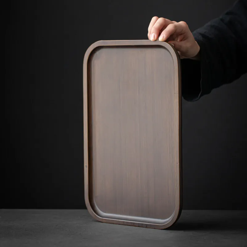 Luxury Bamboo Tea Tray Table Ceremony Pot Office Valet Kitchen Chinese Long Rectangle Tea Tray Living Room Bandejas Teaware