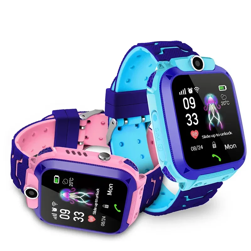 Q12 Kids Smart 2G Call Phone Watch Waterproof Mother Children GPS Monitor Boy Girls SOS Child Sports Digital Watches Tracker