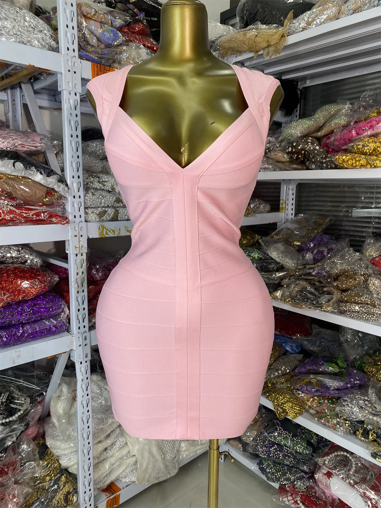 bodycon bandage dress wholesale Wholesale BANDAGE BODYCON DRESS-AS344D for your store