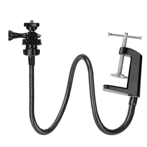 Imagen 1 del producto Soporte mejorado para Webcam Logitech C920,C922,C930, brazo de cuello de cisne Flexible y abrazadera