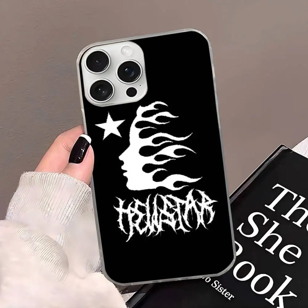 H-HellstarS Fashion Logo Phone Case For IPhone 17 Pro Max 16 15 14 13 12 11 Water Ripple Silver Protective Cover view 6
