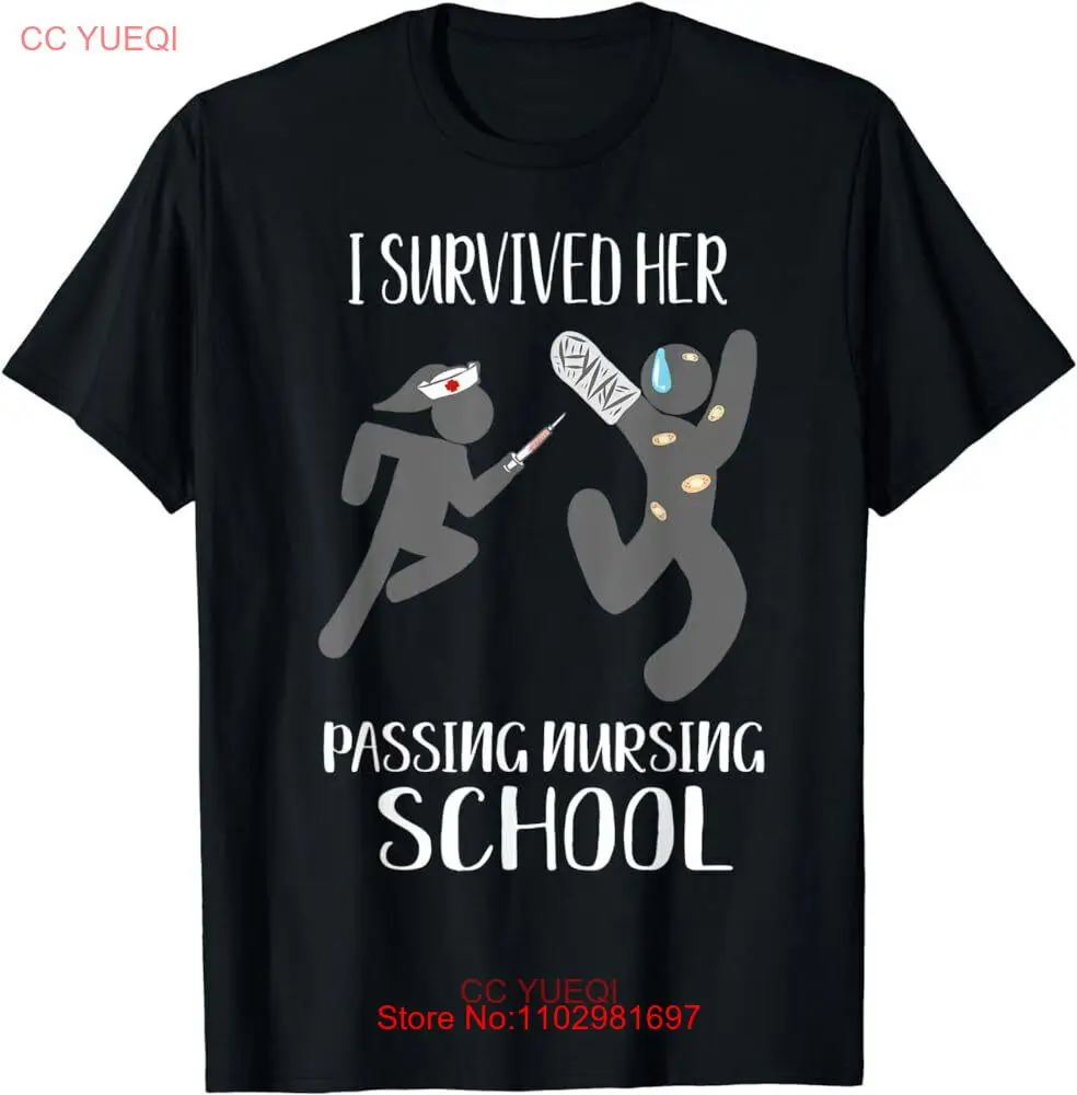 I Survived Her Passing Nursing School Gift For Him Boyfriend T-Shirt