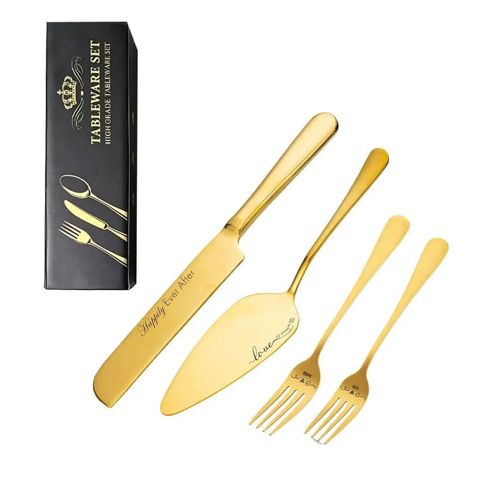 Personalized Stainless Steel Cake Cutting Set Custom Engraved Unique Wedding Gift For Bridal Shower Anniversary Engagement