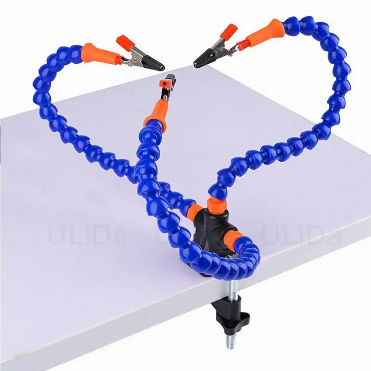 

Multi-function Soldering Holder 5 Arm Helping Hand PCB Welding Tools Magnifier Fan Flashlight for PCB Welding Tools