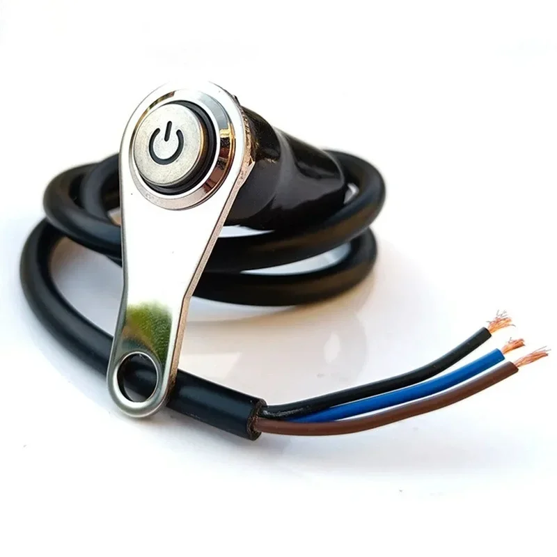 1PC LED Motorcycle Switch ON+OFF Handlebar Mount Aluminum Alloy Waterproof 12V Fog Light Lamps Motorbike Horn Push Button Switch