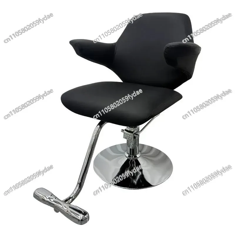 Hair Salon Chair with Armrests Can Be Lifted and Rotated Barber Shop Chair Hair Salon Chair Perm and Dye Lifting Soft Bag