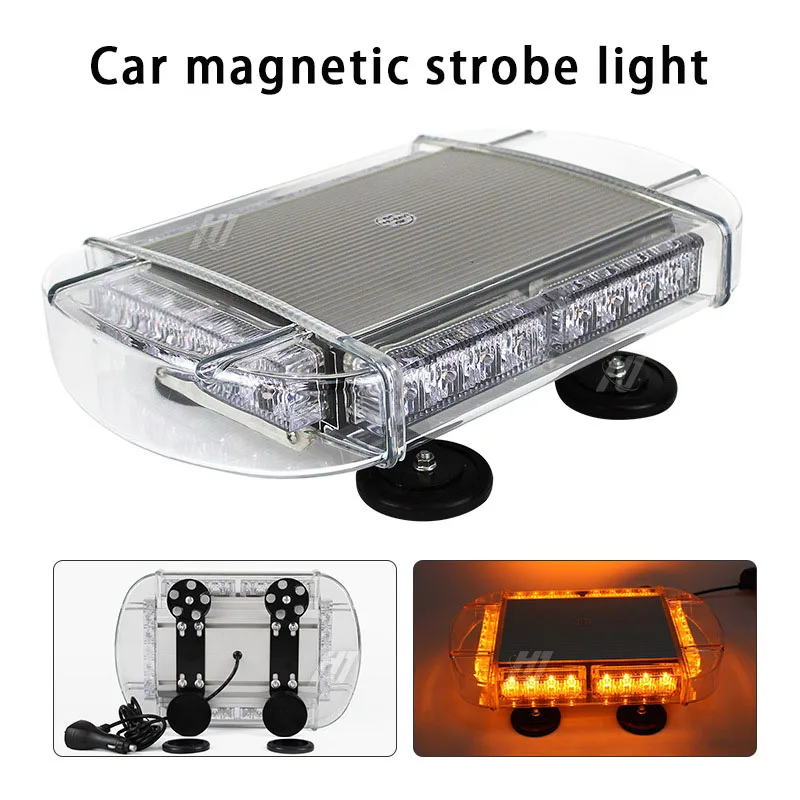 Stroboscope 12v Flashing Truck LED 24v Magnetic Warning Light Police Accessories For Car Luxurie For Trucks Road Rescue Lighting